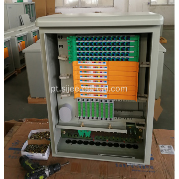 144 Cores Compact Fiber Optic Cross Connect Cabinet